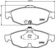 8DB 355 011-991 HELLA PAGID sada brzdových platničiek kotúčovej brzdy 8DB 355 011-991 HELLA PAGID