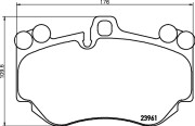 8DB 355 011-011 Sada brzdových destiček, kotoučová brzda HELLA PAGID