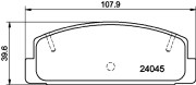 8DB 355 011-131 Sada brzdových destiček, kotoučová brzda HELLA PAGID