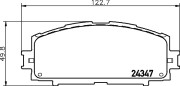 8DB 355 012-361 Sada brzdových destiček, kotoučová brzda HELLA PAGID