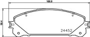 8DB 355 015-461 HELLA PAGID sada brzdových platničiek kotúčovej brzdy 8DB 355 015-461 HELLA PAGID