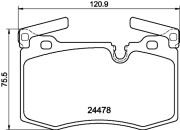 8DB 355 014-111 HELLA PAGID sada brzdových platničiek kotúčovej brzdy 8DB 355 014-111 HELLA PAGID