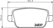 8DB 355 025-361 Sada brzdových destiček, kotoučová brzda HELLA PAGID