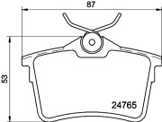 8DB 355 014-081 Sada brzdových destiček, kotoučová brzda HELLA PAGID