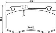 8DB 355 014-821 Sada brzdových destiček, kotoučová brzda HELLA PAGID