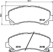 8DB 355 020-171 Sada brzdových destiček, kotoučová brzda HELLA PAGID