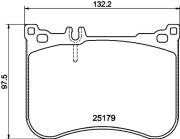 8DB 355 021-211 Sada brzdových destiček, kotoučová brzda HELLA PAGID