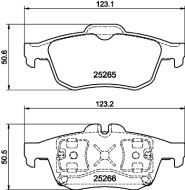 8DB 355 017-341 Sada brzdových destiček, kotoučová brzda HELLA PAGID