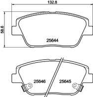 8DB 355 020-551 HELLA PAGID sada brzdových platničiek kotúčovej brzdy 8DB 355 020-551 HELLA PAGID