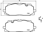 8DB 355 021-641 Sada brzdových destiček, kotoučová brzda HELLA PAGID