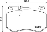 8DB 355 021-741 Sada brzdových destiček, kotoučová brzda HELLA PAGID