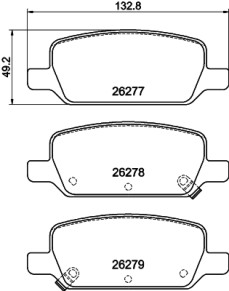 8DB 355 040-951 HELLA PAGID sada brzdových platničiek kotúčovej brzdy 8DB 355 040-951 HELLA PAGID