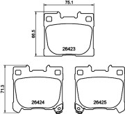 8DB 355 041-081 HELLA PAGID sada brzdových platničiek kotúčovej brzdy 8DB 355 041-081 HELLA PAGID