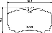 8DB 355 005-381 Sada brzdových destiček, kotoučová brzda HELLA PAGID