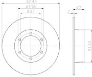 8DD 355 100-281 HELLA PAGID nezařazený díl 8DD 355 100-281 HELLA PAGID