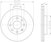 8DD 355 100-811 nezařazený díl HELLA PAGID