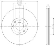 8DD 355 106-521 HELLA PAGID nezařazený díl 8DD 355 106-521 HELLA PAGID