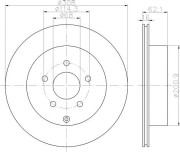 8DD 355 113-031 HELLA PAGID brzdový kotúč 8DD 355 113-031 HELLA PAGID