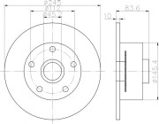 8DD 355 113-471 Brzdový kotouč HELLA PAGID