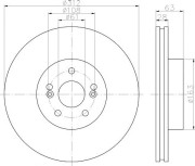 8DD 355 114-631 HELLA PAGID brzdový kotúč 8DD 355 114-631 HELLA PAGID