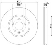 8DD 355 119-631 HELLA PAGID brzdový kotúč 8DD 355 119-631 HELLA PAGID