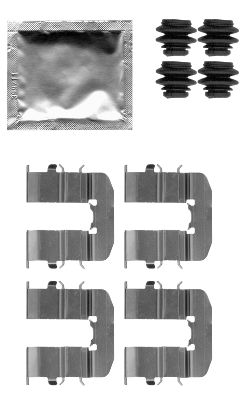 8DZ 355 204-801 HELLA PAGID sada príslużenstva oblożenia kotúčovej brzdy 8DZ 355 204-801 HELLA PAGID