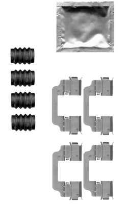 8DZ 355 205-321 Sada prislusenstvi, oblozeni kotoucove brzdy HELLA PAGID