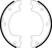 8DA 355 050-071 Sada brzdových čelistí, parkovací brzda HELLA PAGID