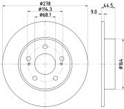 8DD 355 108-541 HELLA PAGID brzdový kotúč 8DD 355 108-541 HELLA PAGID