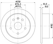 8DD 355 110-681 HELLA PAGID brzdový kotúč 8DD 355 110-681 HELLA PAGID