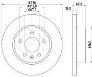 8DD 355 110-721 HELLA PAGID brzdový kotúč 8DD 355 110-721 HELLA PAGID