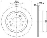 8DD 355 114-041 HELLA PAGID brzdový kotúč 8DD 355 114-041 HELLA PAGID