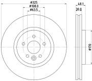 8DD 355 133-841 HELLA PAGID brzdový kotúč 8DD 355 133-841 HELLA PAGID