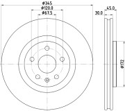 8DD 355 132-621 HELLA PAGID brzdový kotúč 8DD 355 132-621 HELLA PAGID