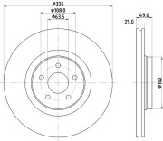 8DD 355 134-631 HELLA PAGID brzdový kotúč 8DD 355 134-631 HELLA PAGID