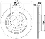 8DD 355 133-481 HELLA PAGID brzdový kotúč 8DD 355 133-481 HELLA PAGID