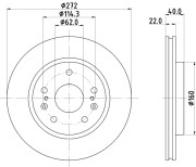 8DD 355 134-651 HELLA PAGID brzdový kotúč 8DD 355 134-651 HELLA PAGID