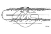 81781 Tažné lanko, parkovací brzda Metalcaucho