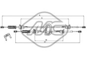 82427 Tazne lanko, rucni prevodovka Metalcaucho