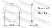 04400-004 Těsnění, olejové sítko FEBEST