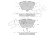 BD S153 STARLINE sada brzdových platničiek kotúčovej brzdy BD S153 STARLINE