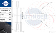 RT 20168-GL T5 ROTINGER brzdový kotúč RT 20168-GL T5 ROTINGER