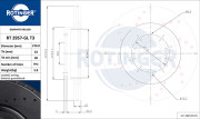 RT 2957-GL T3 ROTINGER brzdový kotúč RT 2957-GL T3 ROTINGER