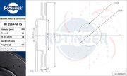 RT 2960-GL T5 Brzdový kotouč GRAPHITE DRILLED & SLOTTED PLUS ROTINGER