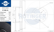 RT 2881-GL ROTINGER brzdový kotúč RT 2881-GL ROTINGER