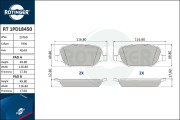 RT 1PD18450 ROTINGER sada brzdových platničiek kotúčovej brzdy RT 1PD18450 ROTINGER