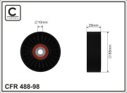 488-98 Vratná/vodicí kladka, klínový žebrový řemen CAFFARO