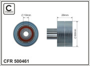 500461 CAFFARO obehová/vodiaca kladka ozubeného remeňa 500461 CAFFARO