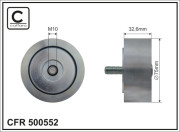 500552 CAFFARO vratná/vodiaca kladka rebrovaného klinového remeňa 500552 CAFFARO