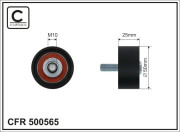 500565 CAFFARO vratná/vodiaca kladka rebrovaného klinového remeňa 500565 CAFFARO